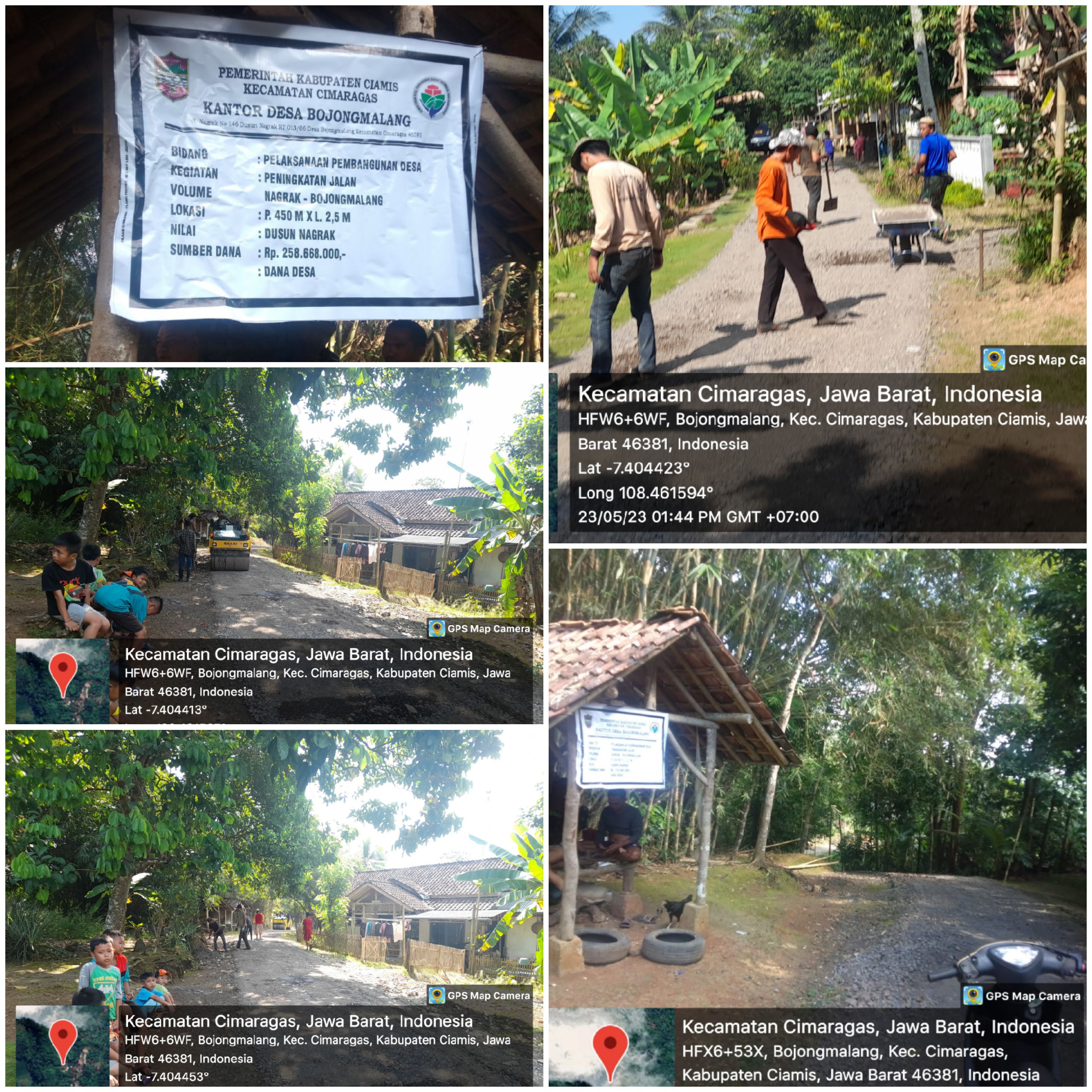 Pembangunan Jalan Nagrak-Bojongmalang Dana Desa